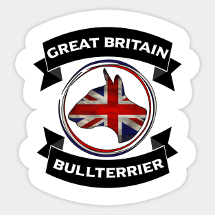 Great Britain Bull Terrier Sticker